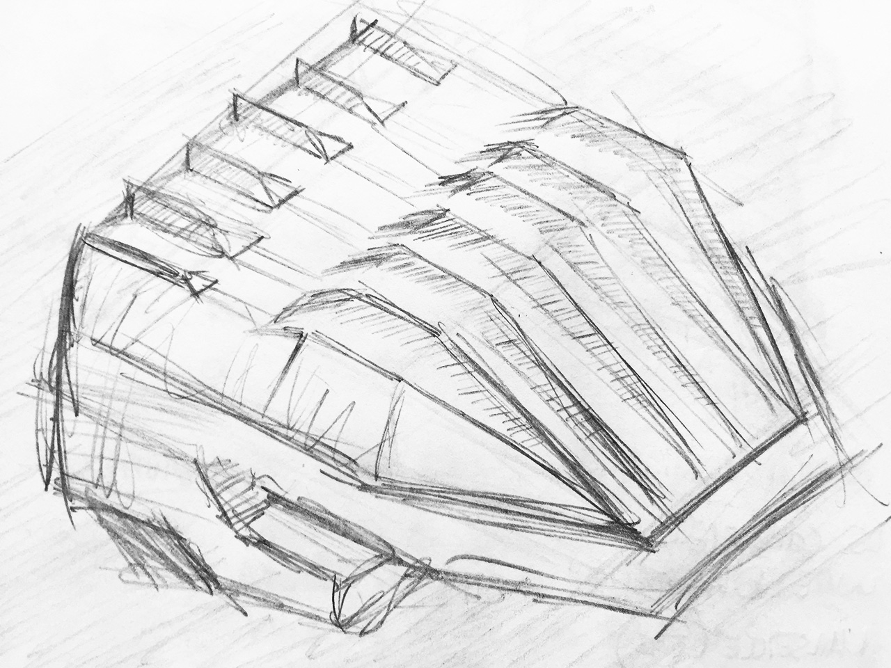 Sketch - Aula of the Technical University in Delft